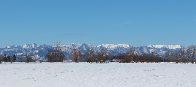 冬の日高山脈